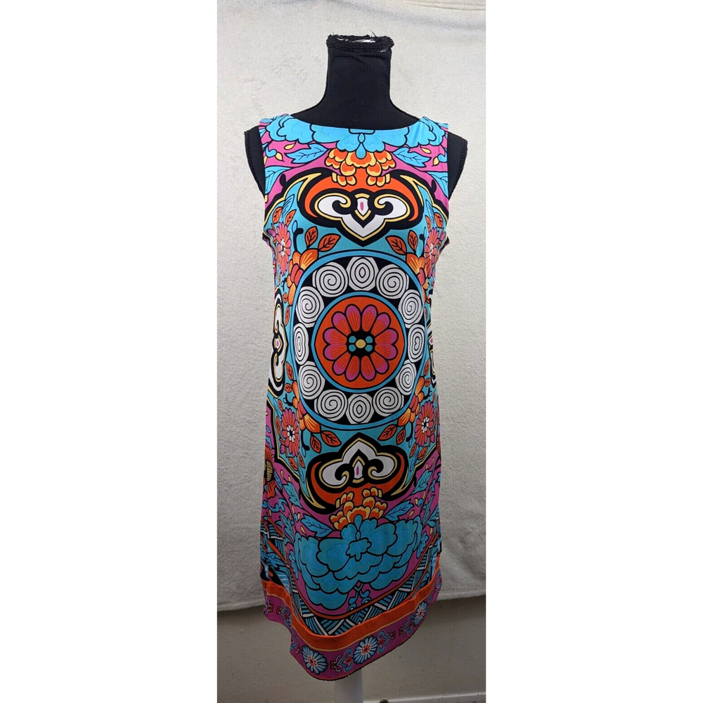Nicole by Nicole Miller sz S Sheath Dress slinky sleeveless tank stretchy 0715